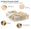 Homestyle4u Palettenbett Holzbett 140x200 cm Massivholzbett Produktbild-Vorschau 2