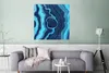 MuchoWow® Poster Achat - Neon - Blau - Edelstein 75x75 cm - Produktbild-Vorschau 5
