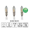 Ersatzkerzen LED-Filament 16V 0,5W, 3Stk E10, für 15 Produktbild-Vorschau 2