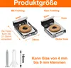 Spiegelhalter, 4 Stück Eisen Federbelasteter Spiegelhalter Produktbild-Vorschau 2