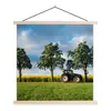 MuchoWow® Textilposter Traktor - Baum - Blumen 120x120 cm Produktbild-Vorschau 1