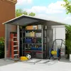 Outsunny Gerätehaus 4,4 m² Gartenhaus mit Pultdach, Produktbild-Vorschau 9