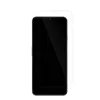 A clear screen protector is placed over a smartphone. Produktbild-Vorschau