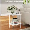 HOMCOM Table d'appoint moderne, table basse à deux niveaux Voir les images du produit 4