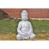 Schöner Buddha aus Steinguss perfekt für den Garten die Produktbild-Vorschau 2