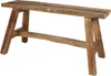 Rustikale Sitzbank aus Altholz 90x35cm Landhausbank Produktbild-Vorschau 1