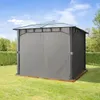 TOOLPORT Gazebo da Giardino 3x3 m Telaio in Alluminio Tetto Anteprima dell’immagine prodotto 3