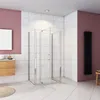 Duschspa U-Form Duschkabine 80x80x80cm H.185cm Drehtür 5mm Produktbild-Vorschau 6