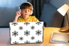 MuchoWow® Laptop Aufkleber Sticker Cover Schneeflocke - Produktbild-Vorschau 3