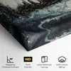 ARTHUB® Leinwandbild 60x120 cm, Abstract Black | Produktbild-Vorschau 3