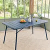 sweeek - Klappbarer Gartentisch aus Stahl für 6 Personen - Produktbild-Vorschau 3