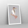 Poster - Poster ohne Rahmen - Frau Grafik Modern - 61x91,5 Produktbild-Vorschau 7
