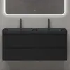 doporro Mobile Bagno Sospeso con Lavabo in Resina Minerale Anteprima dell’immagine prodotto 1