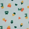 Frotteestoff Meterware Stretch Geometrie Bauklötze hellblau Produktbild-Vorschau 1