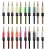 A collection of colorful 3.5mm AUX cables with 4-pole connectors. Produktbild-Vorschau