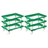 SparSet 6x Transportroller für Euroboxen 60x40cm mit Produktbild-Vorschau 5