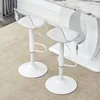 2er-Set Barhocker Weiß & Transparent, Höhenverstellbar Produktbild-Vorschau 6