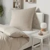 Traumschlaf Melange Bettwäsche 155x220 cm + 80x80 cm sand Produktbild-Vorschau 3