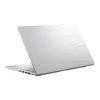 A silver laptop is shown from a three-quarter rear view against a white background. Produktbild-Vorschau