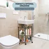 eluno Étagère basse pour lavabo incl. 2 étagères et 4 Voir les images du produit 2