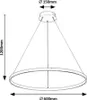 Rabalux Luminaire suspendu LED noir Beliza 600 mm 55 W Voir les images du produit 5