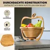 bremermann faltbarer Obstkorb, Apfel-Design aus Bambus, ca. Produktbild-Vorschau 6