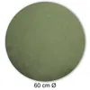 Kissenbezug rund 60 cm grün hell Leinenoptik Kissenhülle Produktbild-Vorschau 4