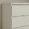 Close-up of a white dresser with three drawers. Produktbild-Vorschau
