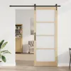 Porte coulissante vidaXL, 93 x 232 cm, en bois massif de Voir les images du produit 3