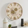 Samilito Moderne Wanduhr 60 cm – bewegliche Zahnräder, Produktbild-Vorschau 1