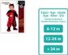 Atosa Dämonen Baby Kostüm Rot 24 Months Rot 24 Months Produktbild-Vorschau 3