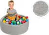 sunnypillow Bällebad für Baby Kinder mit 200 bunten Bällen Produktbild-Vorschau 4