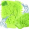 19 x 15 cm, Grün Auto Waschhandschuh Mikrofaser Handschuh Produktbild-Vorschau 1