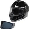 CMX Klapphelm Spacer glänzend schwarz + Ersatzvisier dunkel Produktbild-Vorschau 1