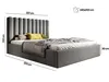 BESILIO Bett mit hohem Kopfteil für Schlafzimmer 140x200 Produktbild-Vorschau 6