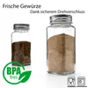 BigDean 12er Set Gewürzgläser eckig - luftdichte Produktbild-Vorschau 2