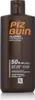 A brown bottle of Piz Buin Allergy Sun Sensitive Skin Lotion SPF 50+ against a white background. Náhled obrázku produktu