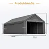 Carport 13'x25' für Auto, LKW & Boot – Schwerlast-Garage Produktbild-Vorschau 2