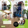 bevo - Getränkekistenregal für 2 - 6 Kisten Eiche Holz Produktbild-Vorschau 3