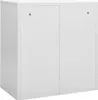 vidaXL Armadietto grigio chiaro e verde 90x45x92,5 cm in Anteprima dell’immagine prodotto 3