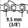 Einhell Kettensägen-Zubehör Ersatzkette 25cm 1,1 40T 3/8 Produktbild-Vorschau 3
