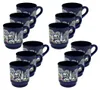 Produktbild Glühweintasse Kobaltblau Wintermotiv und Füllstrich 200ml 12er Pack Produktbild-Vorschau