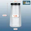 Vilde | Barattoli in vetro con coperchio in metallo - Set Anteprima dell’immagine prodotto 4