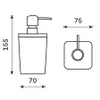Distributeur de savon liquide, pompe en plastique NIMCO Voir les images du produit 2