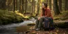 Wanderrucksack 40L Trekkingrucksack Herren & Damen, Produktbild-Vorschau 14