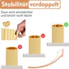 Diagrams illustrating the stability and windproofing of a fence product, with visual cues like smiley and sad faces. Podgląd zdjęcia produktu