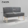 HOMCOM – dwuosobowa sofa tapicerowana, sofa podwójna, sofa Podgląd zdjęcia produktu 3