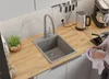 PRIMAGRAN Spülbecken Grau 38x50cm, Granitspüle 1 Becken + Produktbild-Vorschau 3