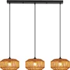 ZMH Pendellamp Boho, hanglamp van riet, verstelbare hoogte, Productafbeelding-voorbeeld 9