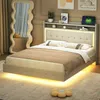 Merax Polsterbett 140x200cm mit USB-Steckdose und LED,  Produktbild-Vorschau 2